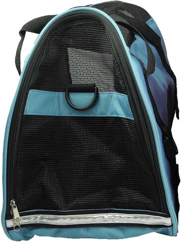Pet Life 'Altitude-Force' Airline Pet Carrier - Sporty Zippered and Folding Collapsible Travel Cat and Dog Carrier - Travel Pet Carrier with Included Over-The-Shoulder Straps and Pet Mat in Saudi Arabia