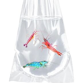 Fish Bags 100 Packs, Round Bottom Double Seal Clear Live Fish Bags Fish Transport Container for Small Fish and Shrimp (Ultimate 3 mil, 100 Pack)