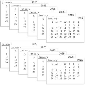 12 Pack 2025 Mini Calendar 3 x 2 Inch Tear off Calendar 2025 Small Calendar Mini Desk Calendar for Scrapbooking Small Paper Calendars for Home Family Office in Saudi Arabia