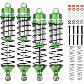 RACWD Gorgon Big Bore Shocks Set for ARRMA 1/10 Shocks Absorbers Damper with Extra hard Spring Front Rear Upgrade Parts #ARA330833#ARA330756 Blue