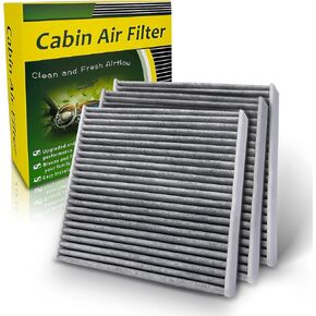 3 Pack Premium Cabin Air Filter Replacement for CF10285, CP285, 87139-02020, 87139-02090, Fits 4Runner, Camry, Corolla, Tundra, Highlander, Avalon, Sequoia, IS250, RX350