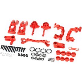 RCAWD Big Rock Granite Senton Vorteks Typhon 3S & Mega 550 Steering Set & 12mm 14mm Wheel Hex, Steering Blocks & C Hub Carrier & Rear Spindle Hub Carrier Upgrades Parts for ARRMA 1/10 1/8#ARAC9359