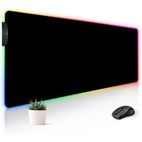 RGB Mousepad LED Desk Mat Gaming Large Keyboard Cute Desktop Computer Laptop 14 Light XXL Long Giant Big Cool Modern Design Unique for Men Boys Gamer Oversized Wide 30x12'' Mousepad, Wars