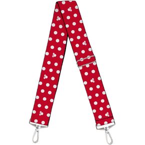 Purse Strap Minnie Mouse Polka Dot Mini Silhouette Red White 2 Inches Wide