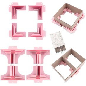 BAOFALI 8Pack Corner/Divider Assembly,Clamps Corner Guides Cartonnage Corner Holding Tool (3 mm, 2 mm, 1.5 mm, 1 mm) Wide .for Book Covers, Chipboard Boxes, Dioramas