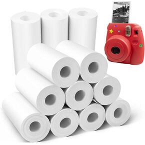 12 Rolls Kids Camera Instant Print, HD Paper Camera, 57 X 25mm Thermal Print Paper Rolls Photo Print, Thermal Paper, for Most Kids Camera Paper Roll Refill