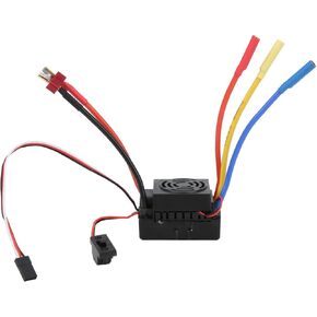 RC ESC, 60A Waterproof Brushless ESC Electric Speed Controller Compatible with SCX10 1/10 RC Car Model Weihnachten Car model parts (T plug)