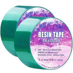 HKACSTHI 2 Rolls 216 Feet Resin Tape for Epoxy Molding - UV & High Temperature Release Tape (2 inches)