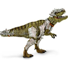 Safari Ltd. Armored Tyrannosaurus Rex Figurine - Detailed 6" T-Rex Figure - Dinosaur Toy for Boys, Girls, and Kids Ages 3+