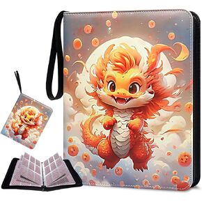 Card Binder 900 Pockets, Trading Card Binder 9-Pocket Sports Card Binder Card Holder Binder Fits 900 Cards with 50 Removable Sleeves for Boys and Girls Organized