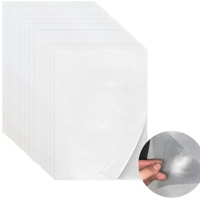32PCS-Heavy Weight Double-Sided Heat Melt Fabric Glue Sheet,Double Sided Iron On Adhesive Sheets ,A4 Size Heat Melt Fabric Glue Sheet ,Fusible Interfacing For Sewing, Heat And Bond, DIY Art Craft