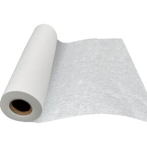 12in x 33Yd Medium Weight Iron-On Fusible Interfacing for Sewing- Non-Woven Weight Weight Apparel Interfacing- Fusible Fleece Interfacing,Quilting and Sewing，for Crafts, Bags, Home Decoration.White