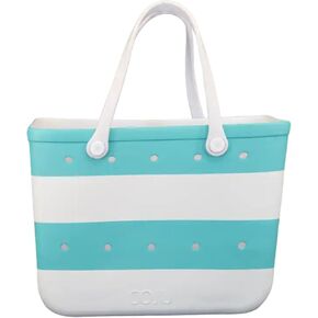Rubber Tote Bag Waterproof X Large Tote Bag for Beach Pool Boat Sports Travel Washable Tip Proof Durable