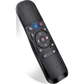 Presentation Remote with Air Mouse Function, Wireless Presenter Clicker RF 2.4GHz USB Laser Pointer Presenter Control PowerPoint Presentation Clicker for Mac, Laptop, Computer
