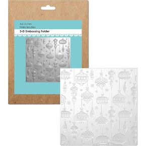 6×6inch Winter Snowflake Background 3D Embossing Folders for Card Making and Paper Craft (Retro Snowflakes)