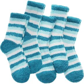 Anlisim Womens Fuzzy Socks Cozy Fluffy Winter Cabin Slipper Warm Fleece Soft Thick Comfy Socks
