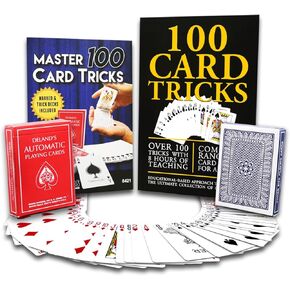 Magic Makers 100 Card Tricks Kit Includes Marked Deck & Svengali Trick Deck