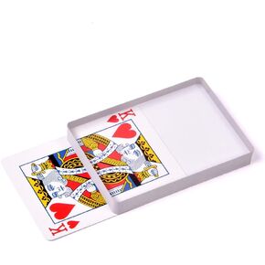 SUMAG Deck Glass Card Omni Deck Ice Bound (Poker Size) Magic Tricks, Cards Magic Props, Close-up Magic Accessories, Magic Gimmick Signed Card to Top of Deck Magic