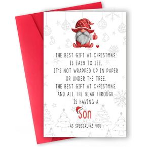 ICOOLY Romantic Christmas Card for Men Women, Heartfelt Greeting with Sweet Message, Perfect Card for Husband, Wife, Boyfriend, or Girlfriend, Festive Card with Love and Warmth