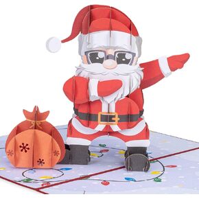 Paper Love 3D Magical Town Christmas Pop Up Card, Gift For Winter, Christmas or Holidays, 5" x 7" Cover - Includes Envelope and Removable Note Tag