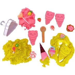 Ice Cream Sensory Kit - Sensory Toys for Toddlers 3+ Sensory Bin Filler Supplies, Pretend Play Toys, Toddler Travel Activities