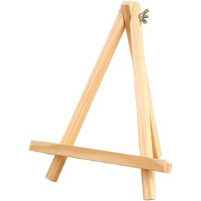 1 Pack Painting Easel Display Stand Tabletop Photo Stand Natural Wood Photo A-Frame Painting Easel for Students Artist Painting (18 x 24cm)