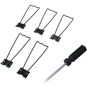 MY MIRONEY Black Easel Back with Screws for Picture Frames Art Pack of 5