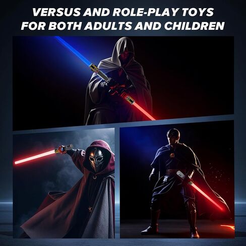 Light Up Saber, 2 Pack Light up Saber for Kids, Extendable Light Up Toy Sword for Kids, Light Up Sword Set, Dual Light Up Sabers for Kids Adults Toddler Boy Girl,Light Savers Party Toy Sword in Saudi Arabia