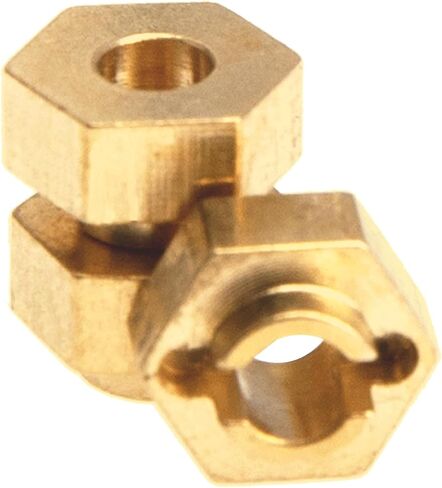 RC 7mm Brass SCX24 Wheel Hex Hubs Upgrades Parts Compatible with Axial SCX24 AXI90081 AXI00001 AXI00002 1/24 RC Crawler Car Truck in Saudi Arabia