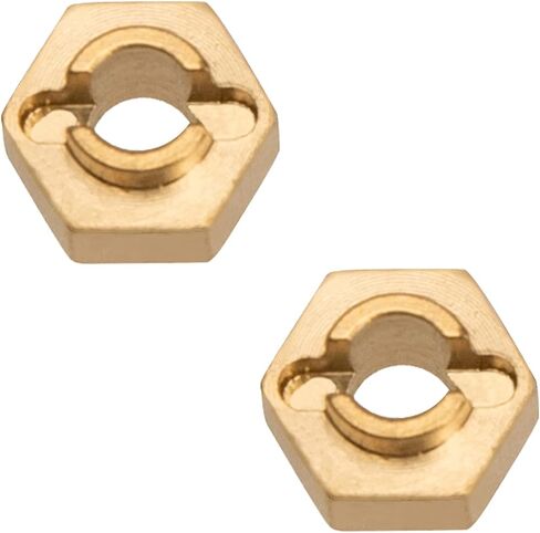 RC 7mm Brass SCX24 Wheel Hex Hubs Upgrades Parts Compatible with Axial SCX24 AXI90081 AXI00001 AXI00002 1/24 RC Crawler Car Truck in Saudi Arabia