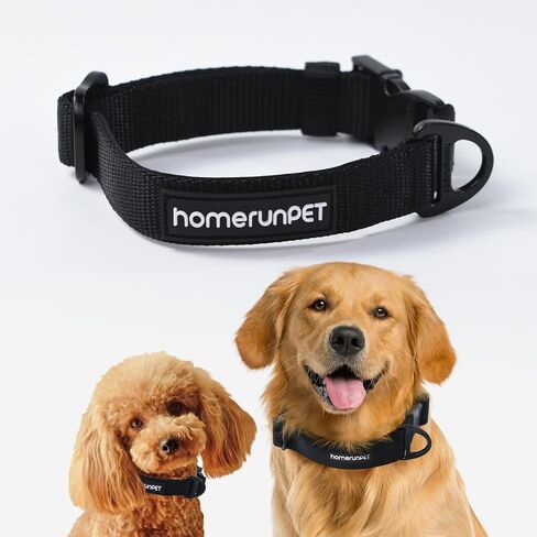 HomeRunPet Ultra Durable Performance Dog Collar, Stainless Steel, Breathable Neoprene Padding, Adjustable Pet Collar for Small, Medium, Large Dogs, High Performance, Easy Clean(M) in Saudi Arabia