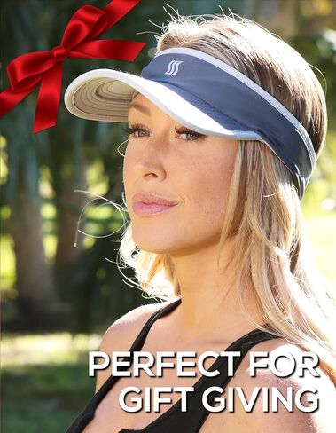 SAAKA Sport Visor for Women. Soft, Stretchy, Lightweight & Adjustable. Running, Tennis, Golf & Sports. in Kuwait