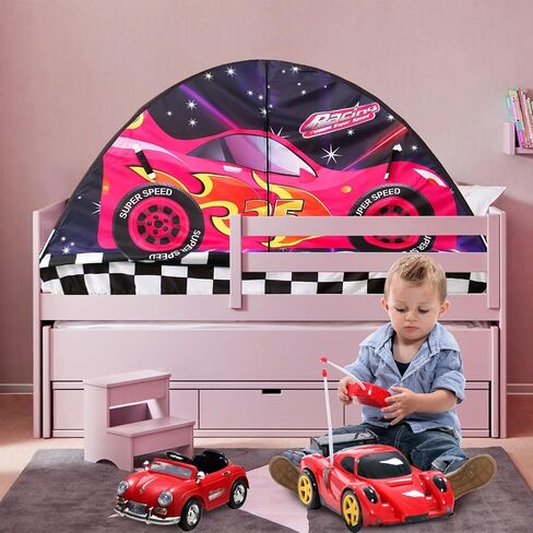 Kid Bed Tent -Twin Play Tent Baby Toddlers Dream Playhouse for Bedroom Decor Indoor Games Twin Size Bed Canopy by CRAWLBO in Kuwait