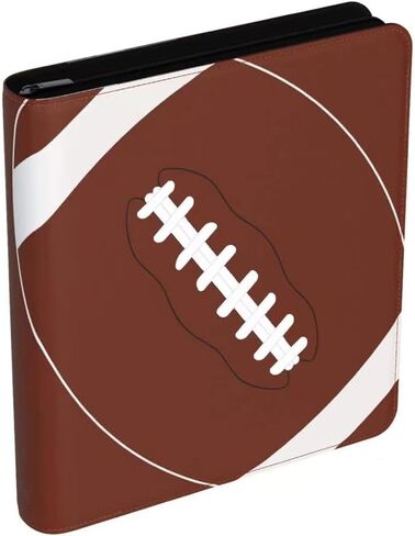 400 Pockets Trading Card Binder, Card Binder Album Folder with 50 Top-Loading Page Sleeves, 4 Pocket Card Binder for Game Cards, Sports Cards, Baseball Cards (Football) in Saudi Arabia