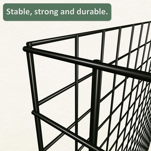 12 Pics DIY Metal Plant Protectors from Deer, Garden Fencing Animal Barrier Size 11.8 * 11.8 inches, Mesh Plant Cage Chicken Wire Cloche for Plants with Stakes and Nylon Cables (12 Pcs) in Kuwait