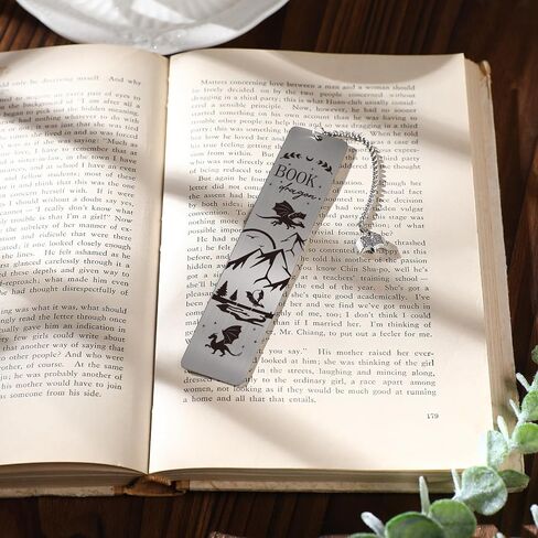 Cool Fourth Wing Bookmark - Gift for Fantasy Novel Lovers Dragon Bookmarks Gifts for Book Lovers Novel Fans Bookworm Teacher Page Markers for Men Books Accessories Students Birthday Gifts in Saudi Arabia