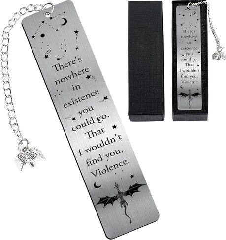 Cool Fourth Wing Bookmark - Gift for Fantasy Novel Lovers Dragon Bookmarks Gifts for Book Lovers Novel Fans Bookworm Teacher Page Markers for Men Books Accessories Students Birthday Gifts in Saudi Arabia