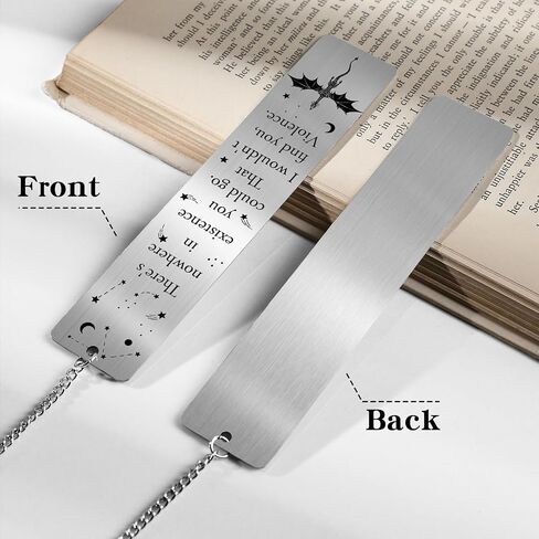 Cool Fourth Wing Bookmark - Gift for Fantasy Novel Lovers Dragon Bookmarks Gifts for Book Lovers Novel Fans Bookworm Teacher Page Markers for Men Books Accessories Students Birthday Gifts in Saudi Arabia