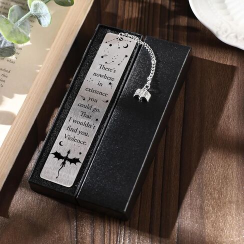 Cool Fourth Wing Bookmark - Gift for Fantasy Novel Lovers Dragon Bookmarks Gifts for Book Lovers Novel Fans Bookworm Teacher Page Markers for Men Books Accessories Students Birthday Gifts in Saudi Arabia