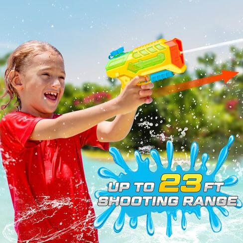 4 Packs Water Gun for Kids - Soaker Squirt Water Guns with High Capacity Long Shooting Range, Super Watergun Blaster Pool Toys Perfect for Children, Teens and Adults Summer Fun in Saudi Arabia