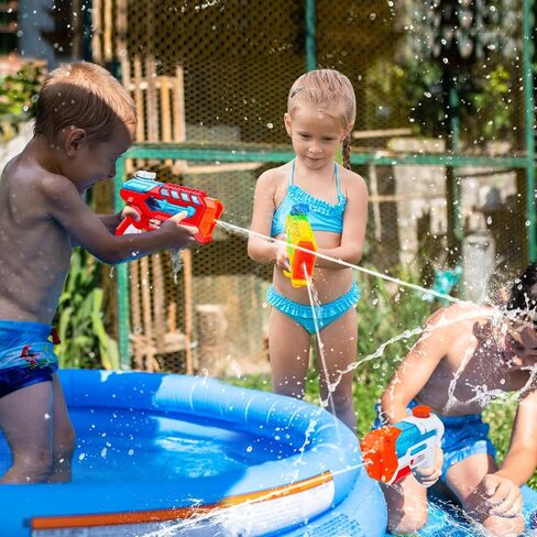 4 Packs Water Gun for Kids - Soaker Squirt Water Guns with High Capacity Long Shooting Range, Super Watergun Blaster Pool Toys Perfect for Children, Teens and Adults Summer Fun in Saudi Arabia