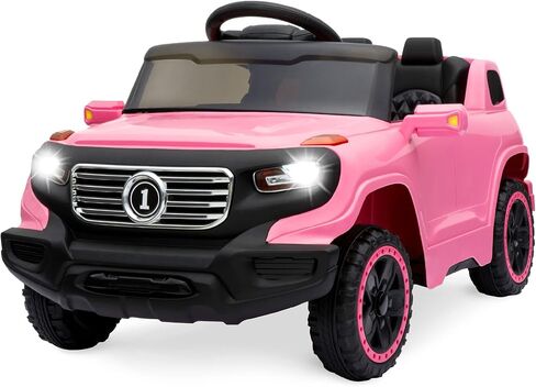 Best Choice Products Kids 6V Ride On Truck w/Parent Remote Control, 3 Speeds, LED Lights, Pink in Kuwait