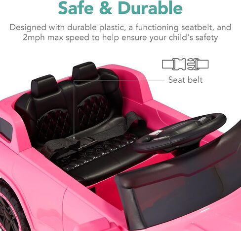 Best Choice Products Kids 6V Ride On Truck w/Parent Remote Control, 3 Speeds, LED Lights, Pink in Kuwait