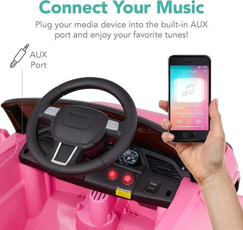 Best Choice Products Kids 6V Ride On Truck w/Parent Remote Control, 3 Speeds, LED Lights, Pink in Kuwait