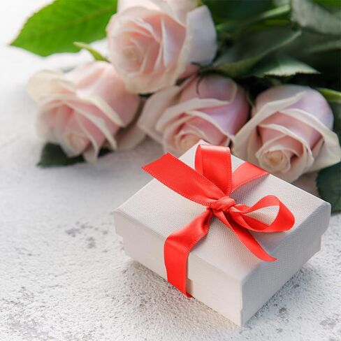 شريط عيد الميلاد بطول 100 ياردة، شريط أحمر مقاس 1/4 بوصة لتغليف الهدايا، شريط ساتان مزدوج الوجه لقوس الشعر لباقة الزهور، أشرطة قماشية زهرية للحرف اليدوية، تزيين شريط زفاف عيد الحب in Kuwait