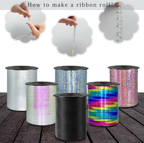 500 Yards Sliver Laser Curling Ribbon,1/5" Holographic Curly Ribbons,Curling Shiny Ribbon for Gifts Package Wrapping, Party Festival Art Craft Decor,Florists, Weddings,Bows,Crafts wrap in Saudi Arabia