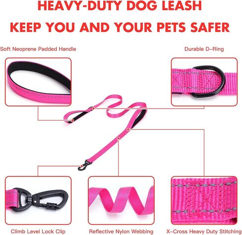 Serijoars Martingale Dog Collar, Trainer Approved Limited Slip Collar with Stainless Steel Chain, Modified Cinch Collar for Gentle & Effective Pet Training (Pink Set, S) in Saudi Arabia