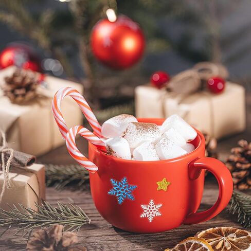Glitter Christmas Stickers Stars Snowflake Glitter Sticker for Crafts Xmas Holiday Envelopes Card Decoration 225Pcs in Saudi Arabia