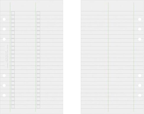 LUX COMPACT: Perforated Lists – LUX Productivity Refill Pack - Planner Page Inserts - Compatible with the LUX COMPACT 6-Ring Binder Organizer in Saudi Arabia
