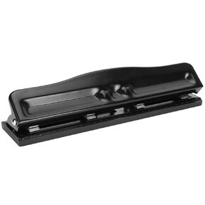 Paper Hole Punch 4 Hole Adjustable Punch, Manual Hole Puncher for, 10 Sheets Easy Punch Paper Hole Puncher, 11.4 x 2.6 x 2.2in Portable Universal Paper Punching Machines for